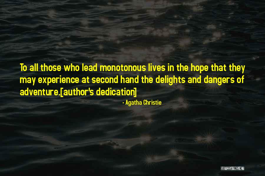 Experience And Adventure Quotes By Agatha Christie Experience And Adventure Quotes By Agatha Christie