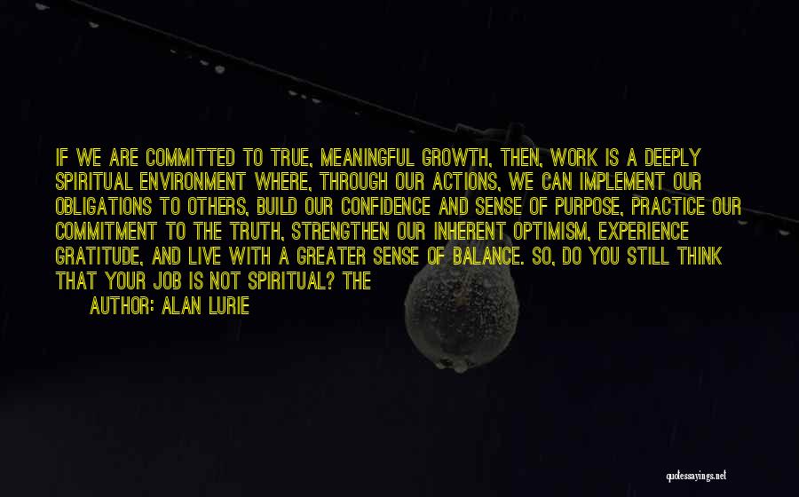 Experience And Confidence Quotes By Alan Lurie