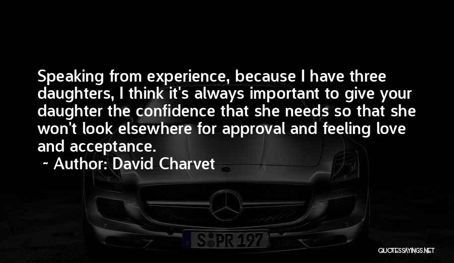 Experience And Confidence Quotes By David Charvet