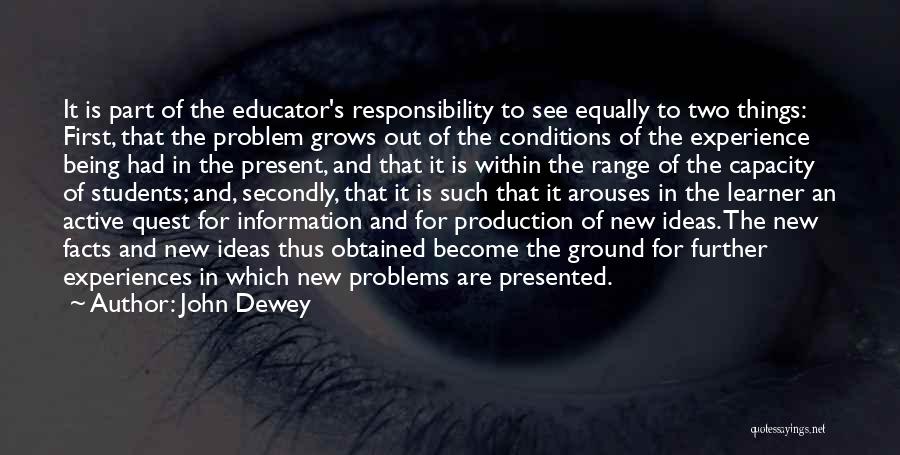 Experience And Education Quotes By John Dewey