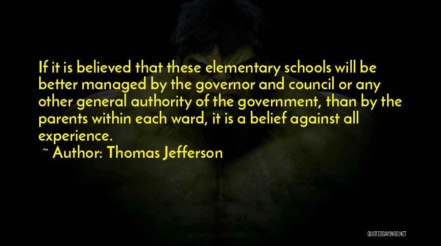 Experience And Education Quotes By Thomas Jefferson