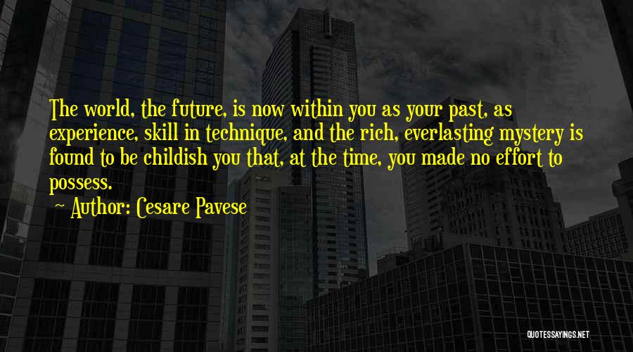 Experience And Future Quotes By Cesare Pavese