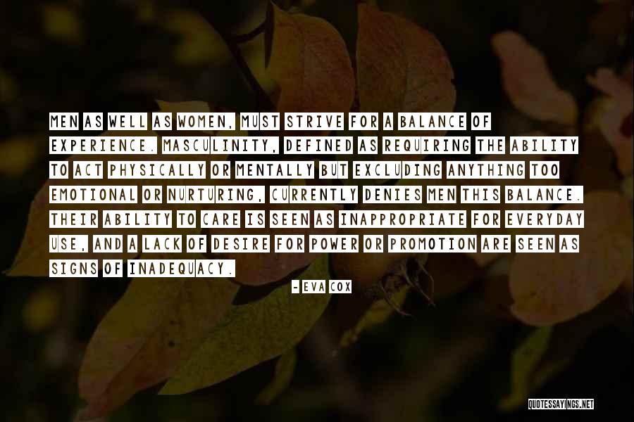 Experience And Leadership Quotes By Eva Cox Experience And Leadership Quotes By Eva Cox