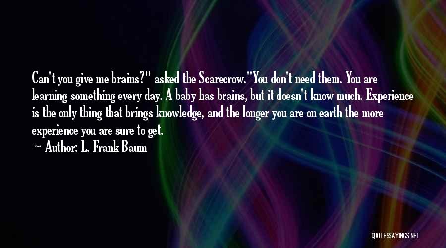 Experience And Life Quotes By L. Frank Baum