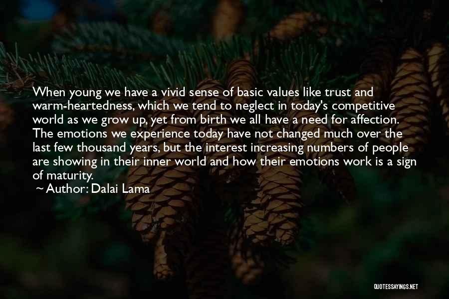 Experience And Maturity Quotes By Dalai Lama