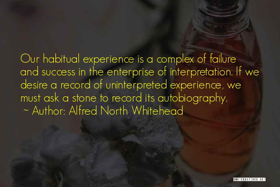 Experience And Success Quotes By Alfred North Whitehead