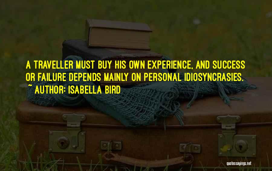 Experience And Success Quotes By Isabella Bird