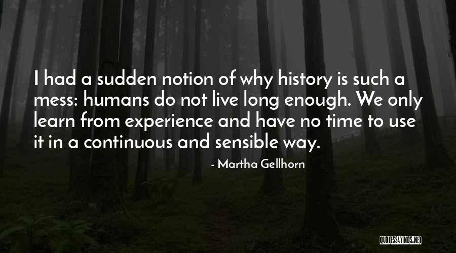 Experience And Travel Quotes By Martha Gellhorn