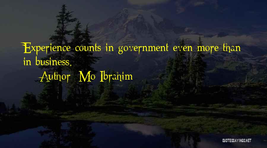 Experience Counts Quotes By Mo Ibrahim