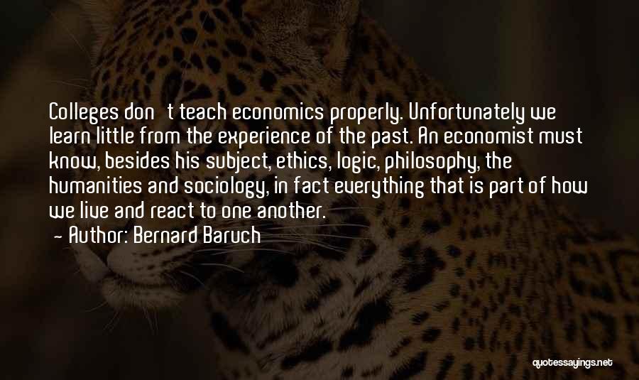 Experience From Past Quotes By Bernard Baruch