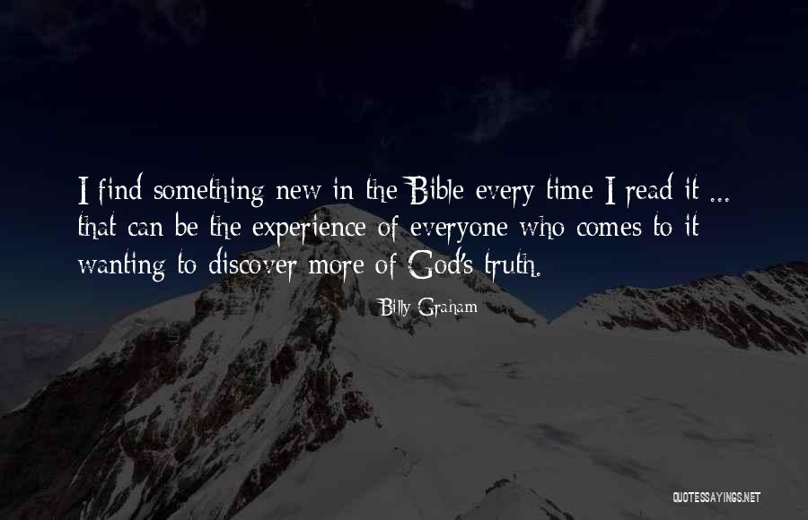 Experience From The Bible Quotes By Billy Graham