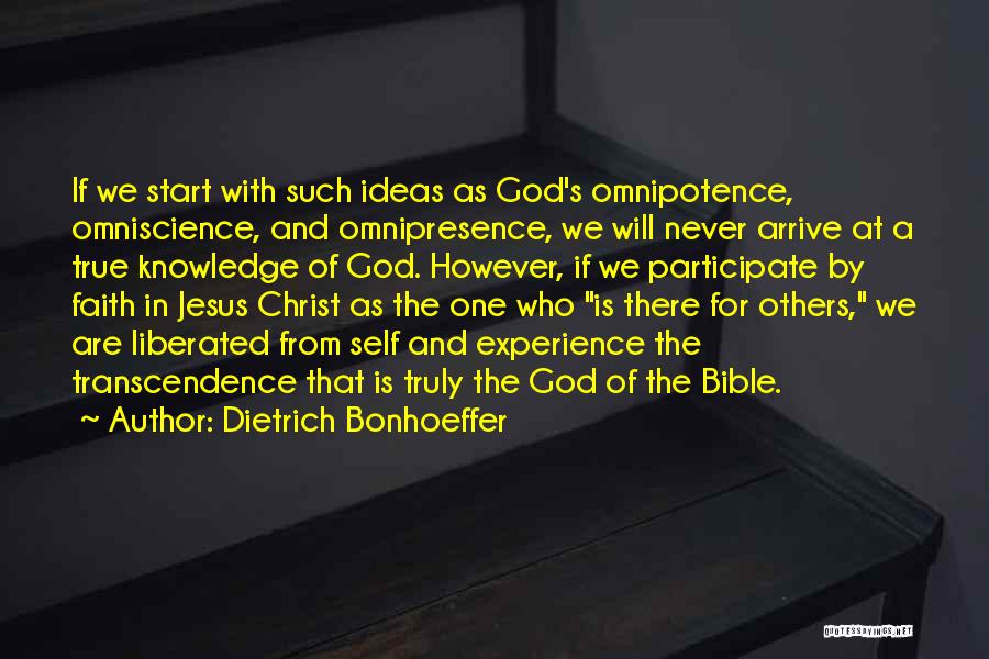 Experience From The Bible Quotes By Dietrich Bonhoeffer