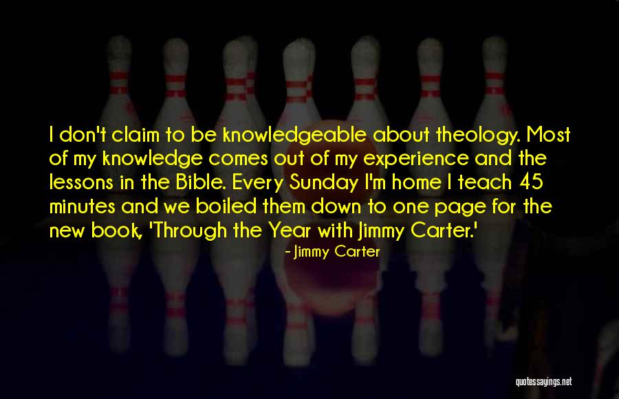 Experience From The Bible Quotes By Jimmy Carter