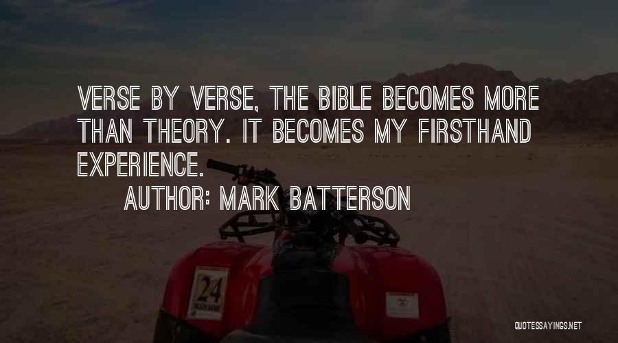 Experience From The Bible Quotes By Mark Batterson