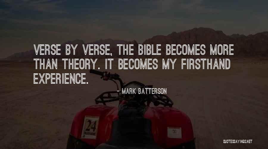 Experience From The Bible Quotes By Mark Batterson