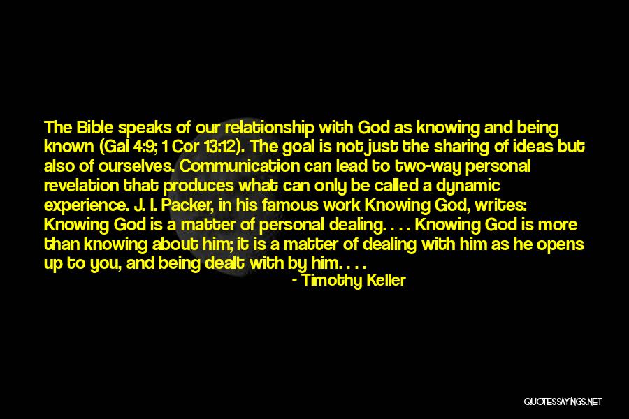 Experience From The Bible Quotes By Timothy Keller