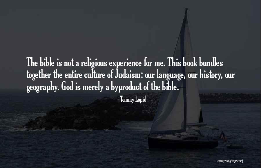 Experience From The Bible Quotes By Tommy Lapid