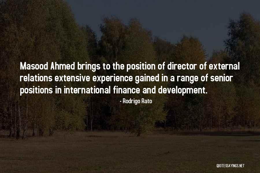 Experience Gained Quotes By Rodrigo Rato Experience Gained Quotes By Rodrigo Rato