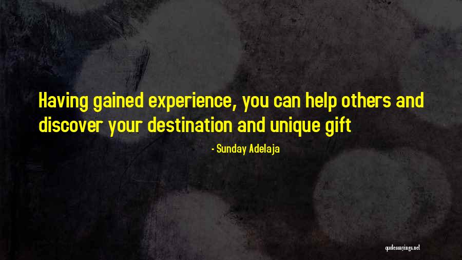Experience Gained Quotes By Sunday Adelaja Experience Gained Quotes By Sunday Adelaja