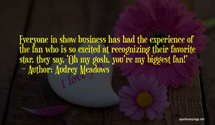 Experience In Business Quotes By Audrey Meadows