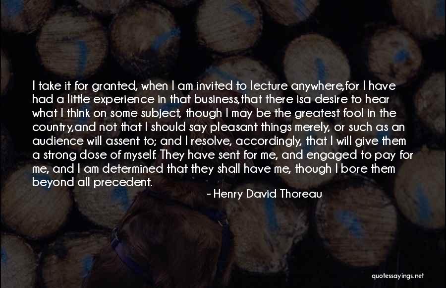 Experience In Business Quotes By Henry David Thoreau