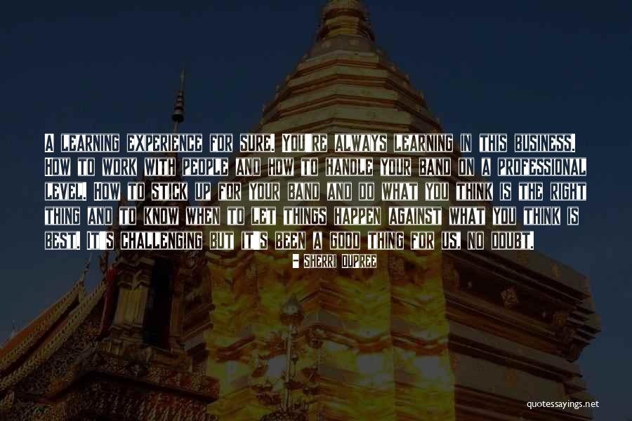 Experience In Business Quotes By Sherri DuPree Experience In Business Quotes By Sherri DuPree