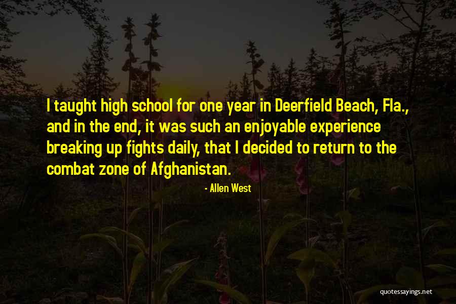 Experience In High School Quotes By Allen West Experience In High School Quotes By Allen West