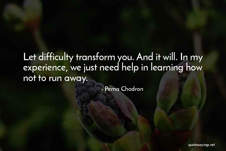 Experience In Learning Quotes By Pema Chodron Experience In Learning Quotes By Pema Chodron