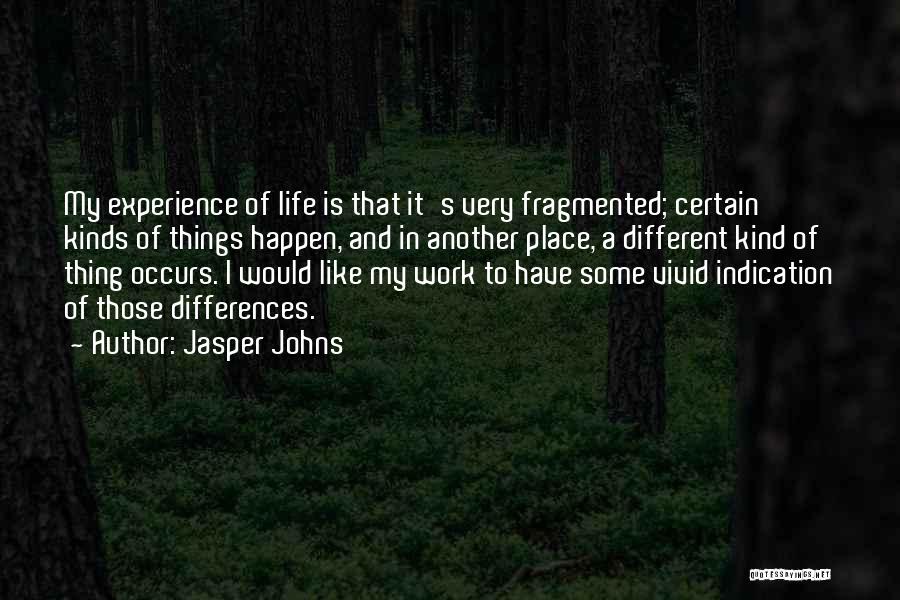 Experience Is Like Quotes By Jasper Johns