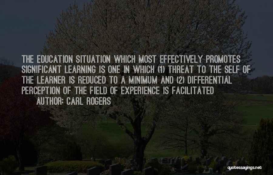 Experience Is The Best Education Quotes By Carl Rogers