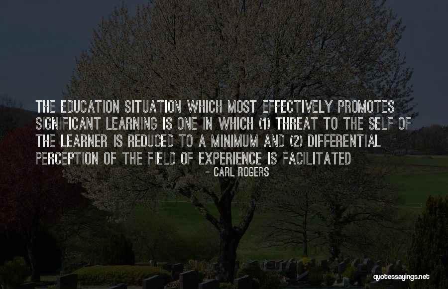 Experience Is The Best Education Quotes By Carl Rogers