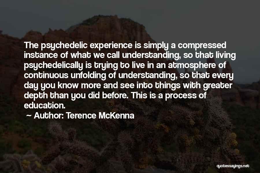Experience Is The Best Education Quotes By Terence McKenna