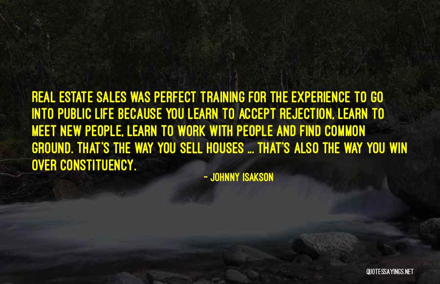 Experience Is The Best Way To Learn Quotes By Johnny Isakson