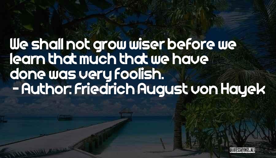 Experience Learn Quotes By Friedrich August Von Hayek