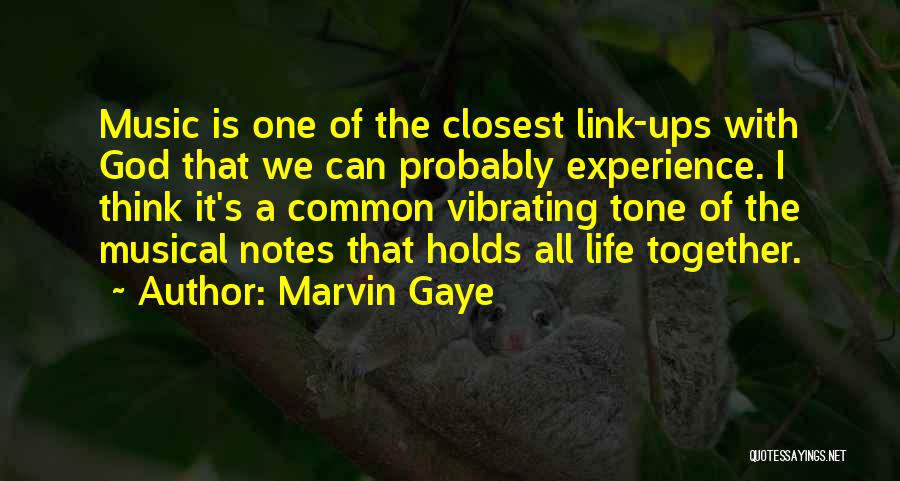 Experience Life Together Quotes By Marvin Gaye