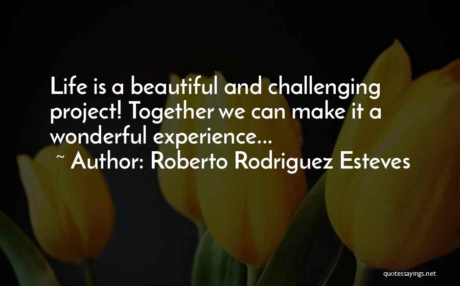 Experience Life Together Quotes By Roberto Rodriguez Esteves