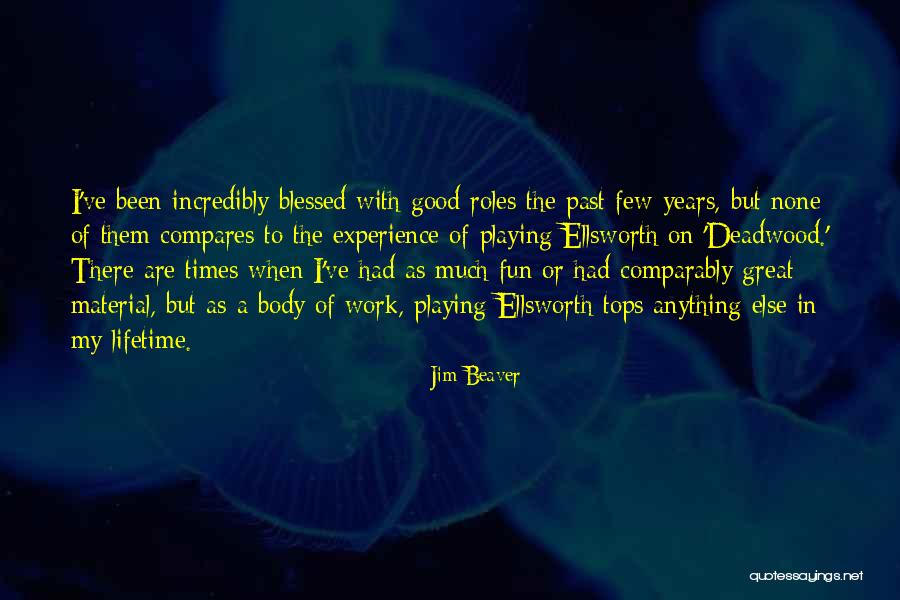 Experience Of A Lifetime Quotes By Jim Beaver