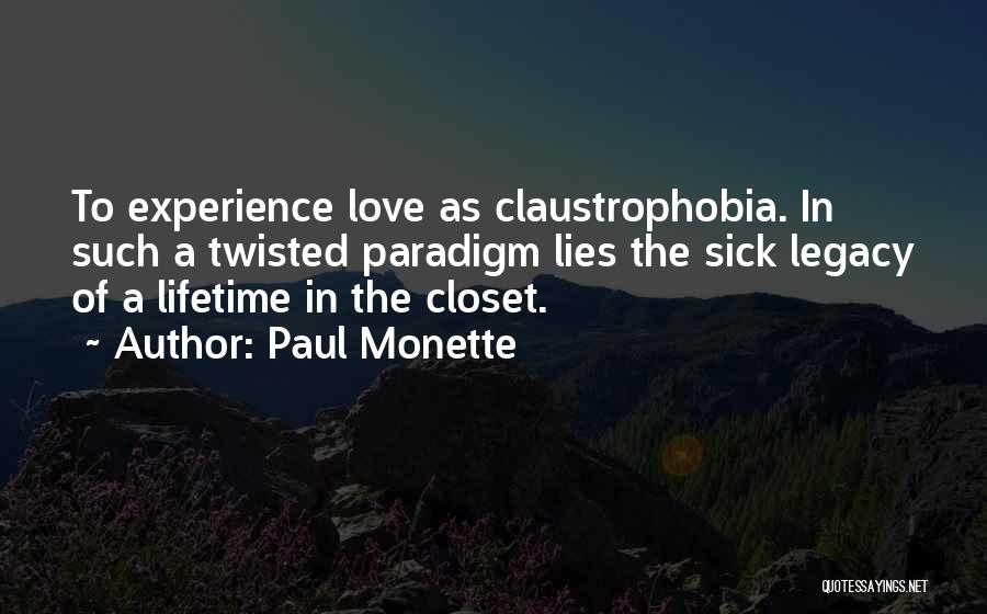 Experience Of A Lifetime Quotes By Paul Monette