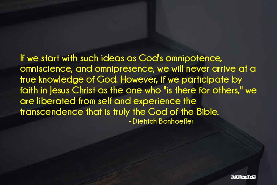 Experience Of Christ Quotes By Dietrich Bonhoeffer
