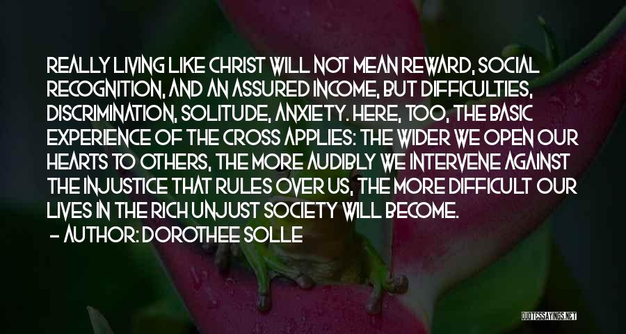 Experience Of Christ Quotes By Dorothee Solle