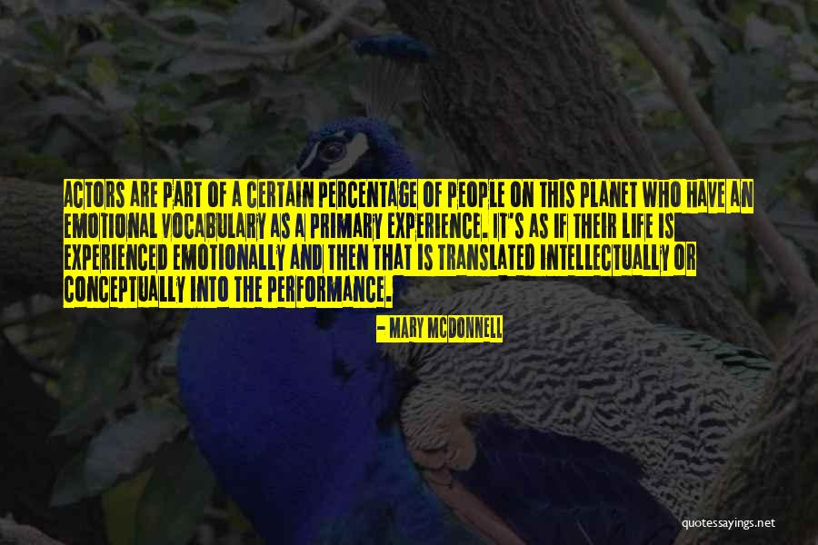 Experience Or Experienced Quotes By Mary McDonnell Experience Or Experienced Quotes By Mary McDonnell