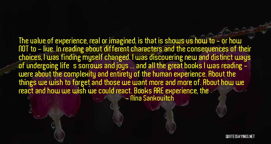 Experience Or Experienced Quotes By Nina Sankovitch Experience Or Experienced Quotes By Nina Sankovitch