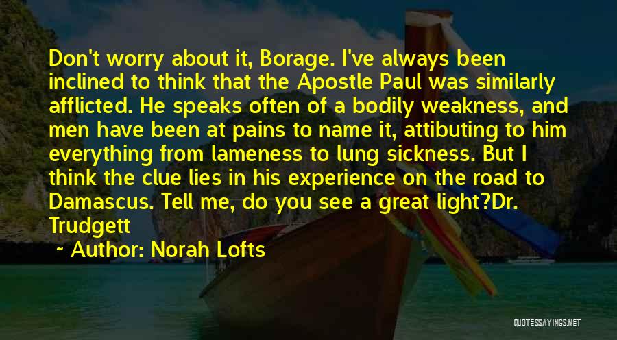 Experience Speaks Quotes By Norah Lofts