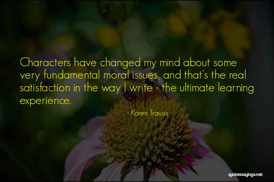 Experience That Changed Quotes By Karen Traviss Experience That Changed Quotes By Karen Traviss