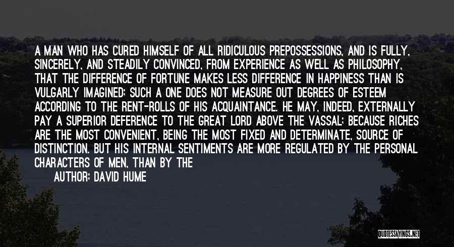 Experience The Difference Quotes By David Hume