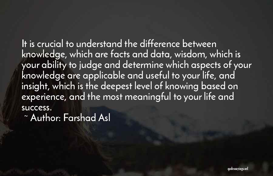 Experience The Difference Quotes By Farshad Asl