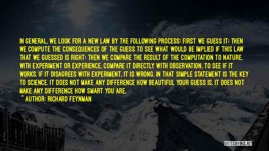 Experience The Difference Quotes By Richard Feynman