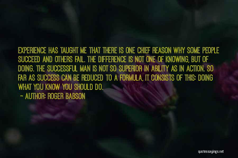 Experience The Difference Quotes By Roger Babson