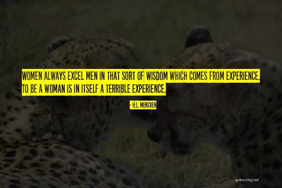 Experience With Excel Quotes By H.L. Mencken