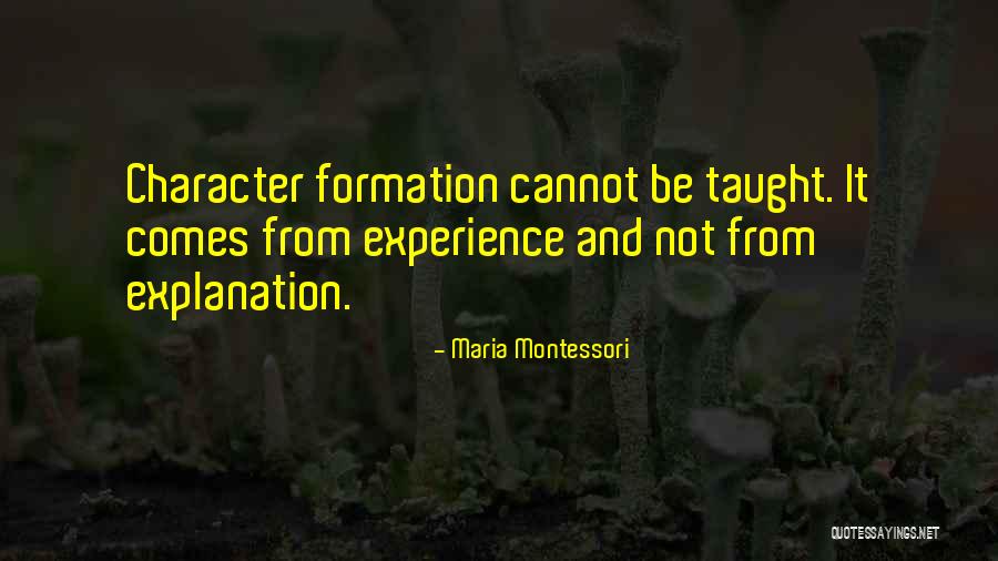 Experience With Explanation Quotes By Maria Montessori Experience With Explanation Quotes By Maria Montessori